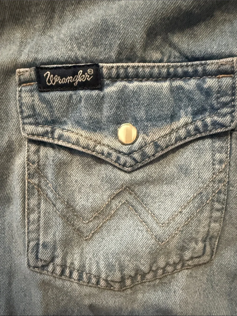 Wrangler Long Sleeve Denim Dress size large - Picture 4 of 11